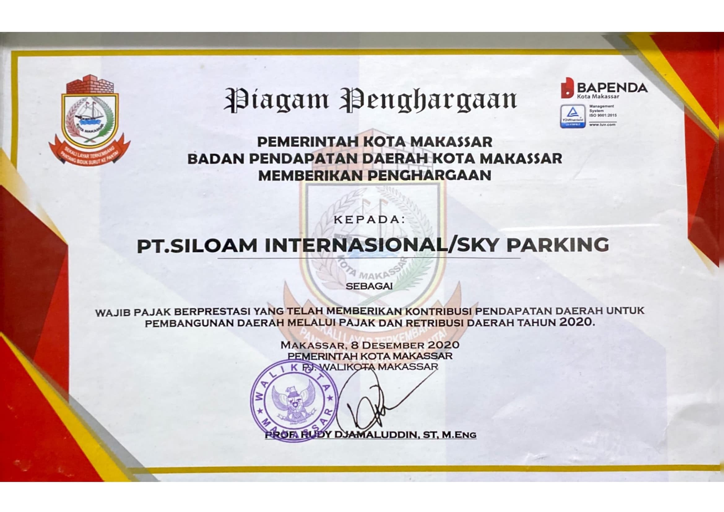 Wajib Pajak Terbaik Makassar 2020